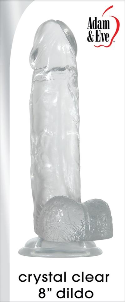 A+e Crystal Clear 8in Dildo