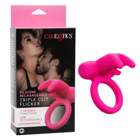 Silicone Rech Triple Clit Flicker