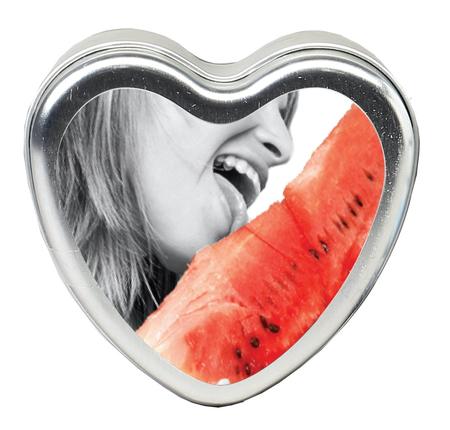 Watermelon Edible Heart Candle 4oz