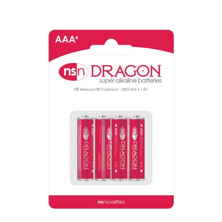 Dragon Alkaline Batteries Aaa 4pk