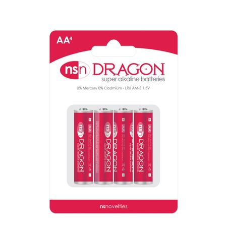 Dragon Alkaline Batteries Aa 4pk
