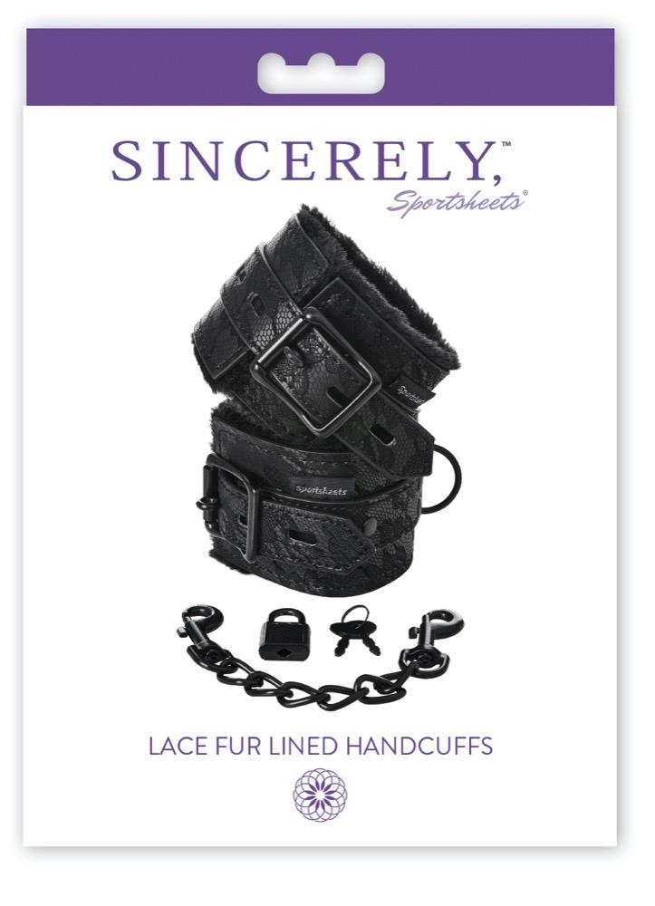  Sincerely : Lace Fur Lined Handcuffs