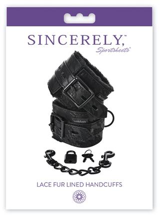 Sincerely:lace Fur Lined Handcuffs